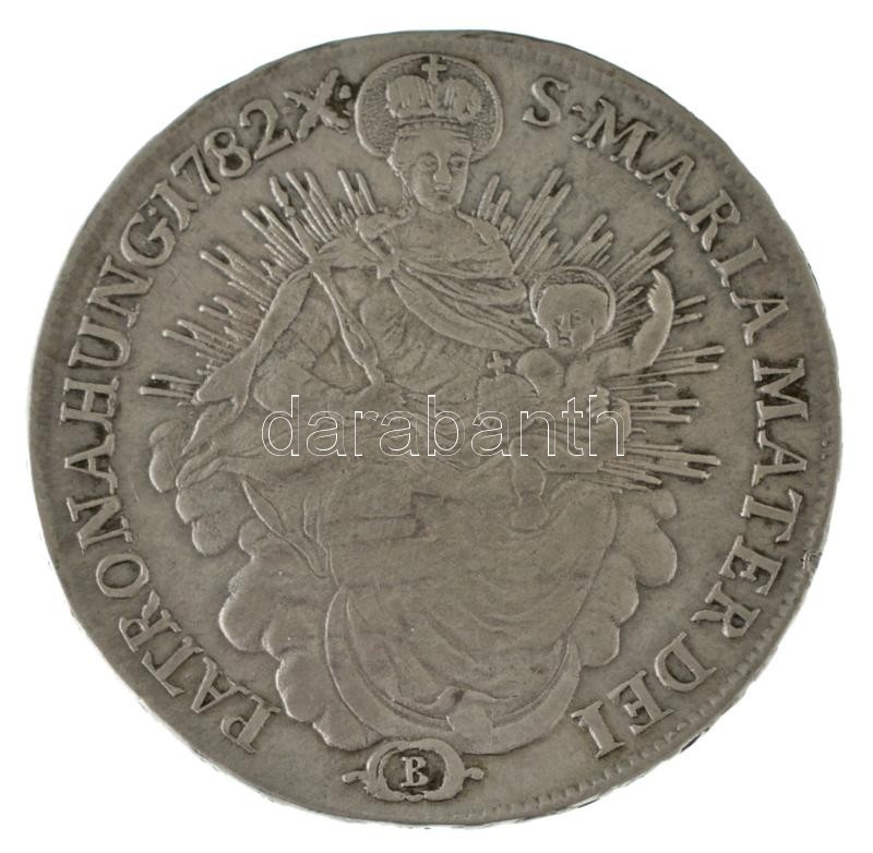 1782B Tallér Ag "II. József" Körmöcbánya (13,90g) T:XF kis ph. / Hungary 1782B Thaler Ag "Joseph II" Kremnitz (13,90g) C:XF small edge error Huszár: 1874., Unger III.: 1323., Krause KM#398