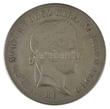 1848KB 20kr Ag "V. Ferdinánd" T:AU kis ph. Hungary 1848KB 20 Kreuzer Ag "Ferdinand V" C:AU small edge error Huszár: 2092., Unger III.: 1428.