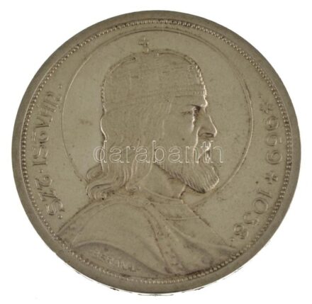 1938. 5P Ag "Szent István" T:AU / Hungary 1938. 5 Pengő Ag "Saint Stephen" C:AU Adamo P8.1