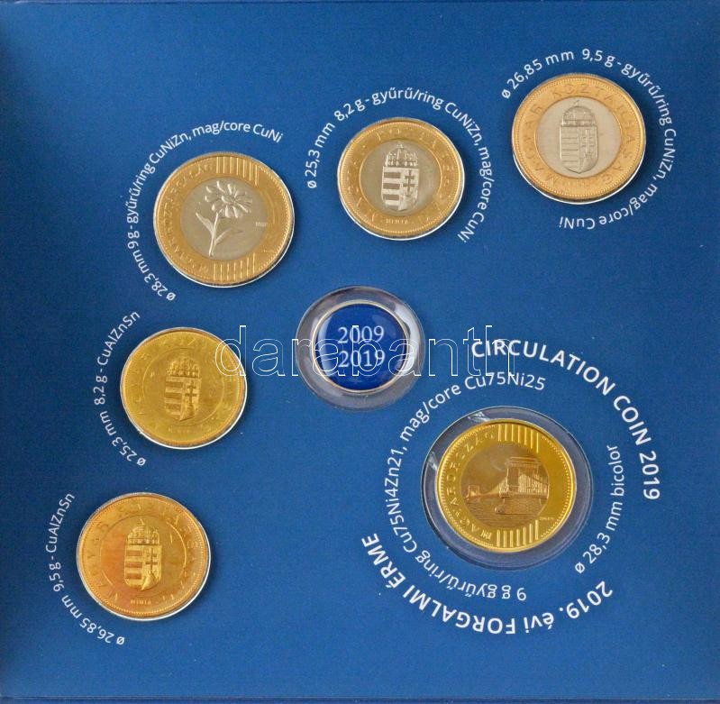 2009. 200Ft "MINTA" felirattal (5xklf, az automaták tesztelésére készült zseton) + 2019. 200Ft, 500 példányban készült "A tervektől a megvalósulásig" érmeszett karton dísztokban. 500 példány készült! T:AU,XF R! Hungary 2009. 200 Forint with "MINTA (specim