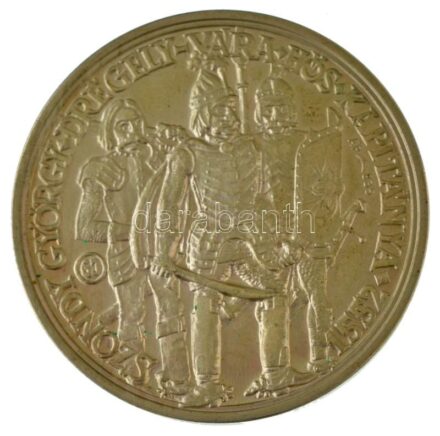 Garamkeszi János (1936-) 1984. "MÉE Nógrád megye / Szondy György, Drégely vára hős kapitánya" Ag emlékérem (35,68g/0.835/42,5mm) T:UNC / Hungary 1984. "MÉE Nógrád megye / Szondy György, Drégely vára hős kapitánya (MÉE Nógrád County / György Szondy the cap