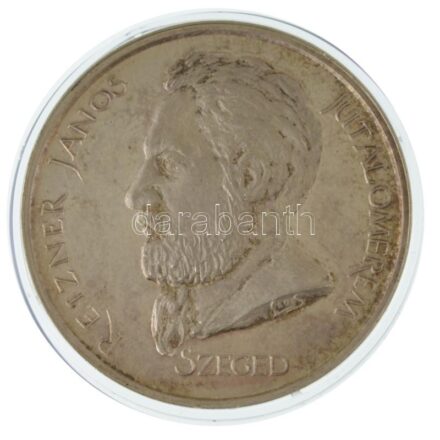 Lapis András (1942-) / Fritz Mihály (1947-) 1989. "Reizner János Jutalomérem - Szeged / Alapítva az éremgyűjtők Csongr. M. Szerv. alakulásának 20. évfordulóján" kétoldalas, peremén jelzett Ag emlékérem kapszulában (35,56g/0.925/42,5mm) T:PP patina / Hunga