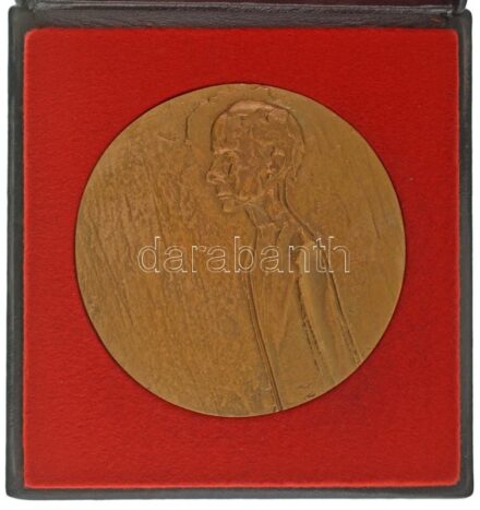 Ligeti Erika (1934-2004) DN "Ars Longa" kétoldalas, öntött bronz emlékérem, Bartók Béla balra néző portréjával, eredeti dísztokban (99mm) T:AU / Hungary ND "Ars Longa" double-sided, cast bronze commemorative medallion with the portrait of Béla Bartók, loo