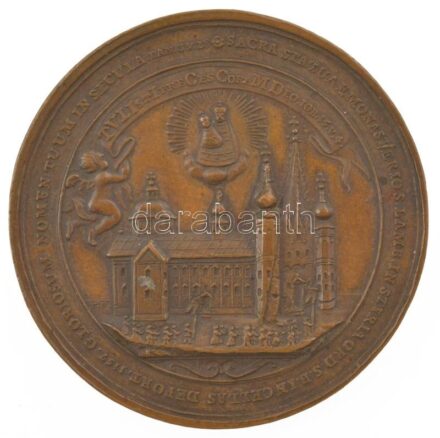 Ausztria 1757. "A Sankt Lambrecht-i kolostor kegyképének Mariazellbe vitelének 600. évfordulójára" bronz emlékérem. Szign.: Giovanni Toda (33,27g/50mm) T:XF Austria 1757. "600th anniversary of the transfer of the devotional picture from St. Lambrecht's mo