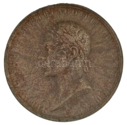 Ausztria 1815. "FRANCISCO I AVSTRIACO PIO AVG FELICI / ADVENTV AVGVSTI FAVSTISSIMO" XIX. századi (?) utánöntött Fe emlékérem Lombardia-Velence visszacsatolásáról az Osztrák Császársághoz. Szign.: H. Vassallo, L. Manfredini (41mm) T:XF oxidáció / Austria 1