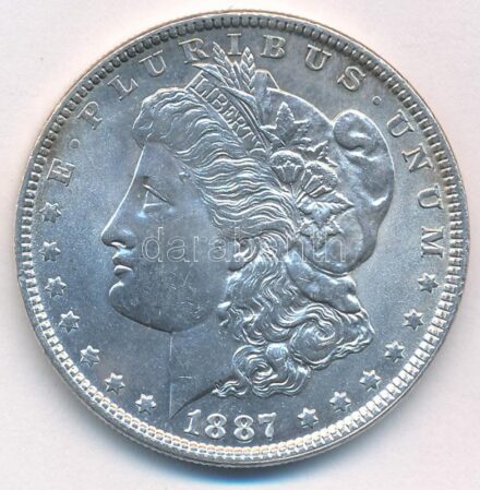 Amerikai Egyesült Államok 1887. 1$ Ag "Morgan" T:AU USA 1887. 1 Dollar Ag "Morgan" C:AU Krause KM#110
