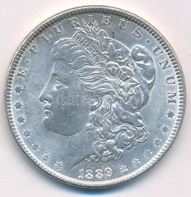 Amerikai Egyesült Államok 1889. 1$ Ag "Morgan" T:AU USA 1889. 1 Dollar "Morgan" Dollar Ag C:AU Krause KM#110