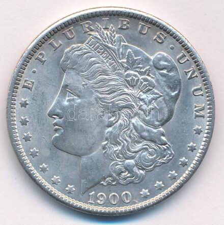 Amerikai Egyesült Államok 1900. 1$ Ag "Morgan" T:AU,XF kis karc USA 1900. 1 Dollar "Morgan" Dollar Ag C:AU,XF kis karc Krause KM#110