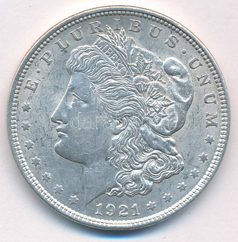 Amerikai Egyesült Államok 1921. 1$ Ag "Morgan" T:XF USA 1921. 1 Dollar Ag "Morgan" C:XF Krause KM#110