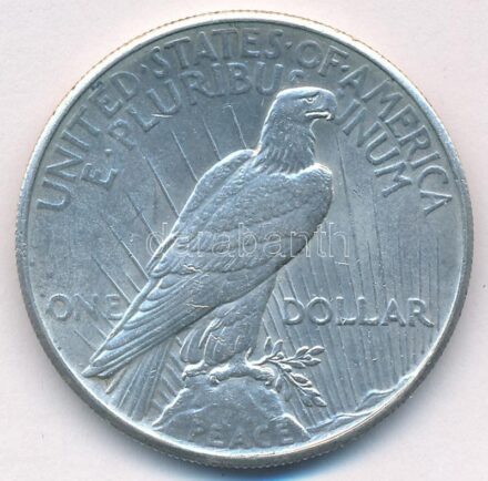 Amerikai Egyesült Államok 1925. 1$ Ag "Béke" T:AU kis karc USA 1925. 1 Dollar Ag "Peace" C:AU small scratch Krause KM#150