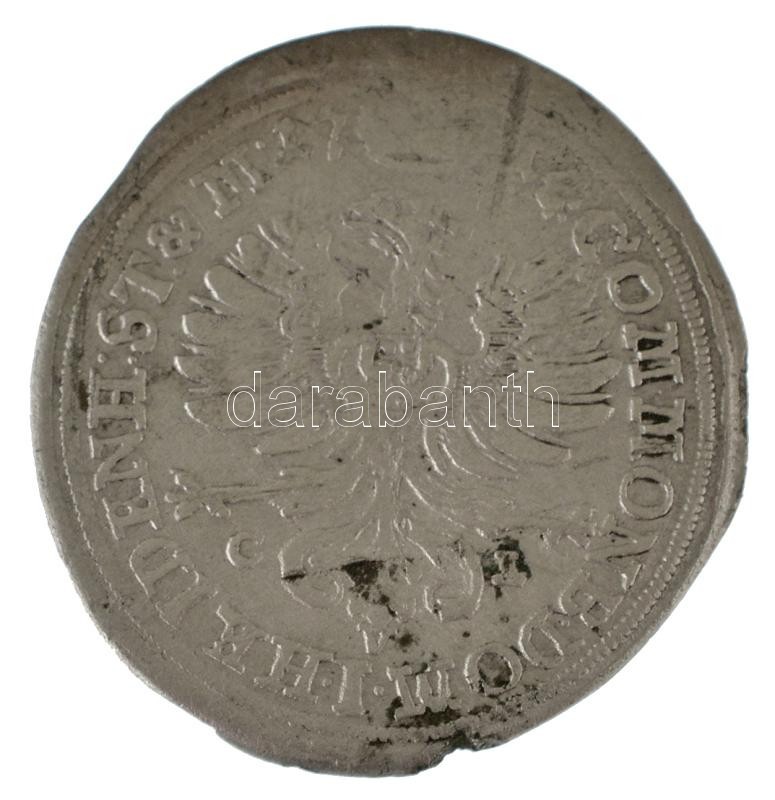 Német Államok / Württemberg-Oels 1714CVL 6kr Ag "II. Frigyes Károly" (2,94g) T:VF,F / German States / Württemberg-Oels 1714CVL 6 Kreutzer Ag "Friedrich Carl II" (2,94g) C:VF,F Krause KM#80 - Image 2