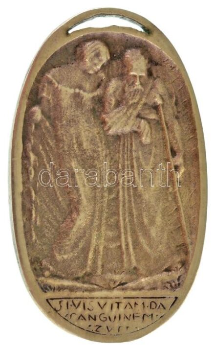 Zutt Richard (1887-1938) 1914. "Pénzintézetek Hadikórháza" bronz ovális emlékérem (48x29mm) T:AU ph. / Hungary 1914. "Military Hospital of Financial Institutions" bronze oval commemorative medallion (48x29mm) C:AU edge error HP 6826.