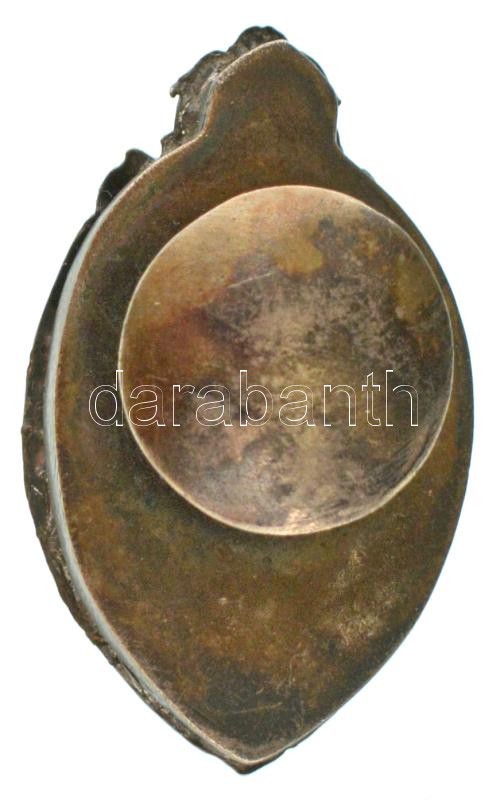 1897. "Művezetők Szövetsége" részben zománcozott gomblyukjelvény (32x19mm) T:XF / Hungary 1897. "Művezetők Szövetsége (Foreman's Alliance)" partially enamelled buttonhole badge (32x19mm) C:XF - Image 2