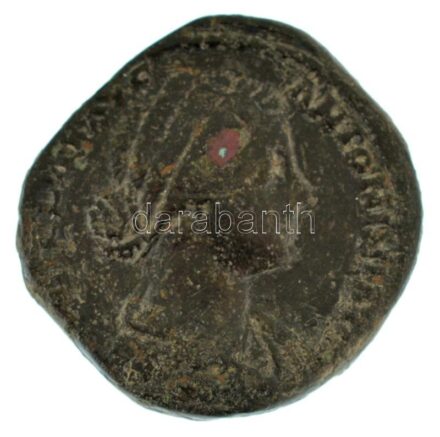 Római Birodalom / Róma / Lucilla 164-182. Sestertius bronz (23,40g) T:F / Roman Empire / Rome / Lucilla 164-182. Sestertius bronze "[LVCI]LLAE AVG ANTONINI [AVG F] / VESTA S-C" (23,40g) C:F RIC III 1779