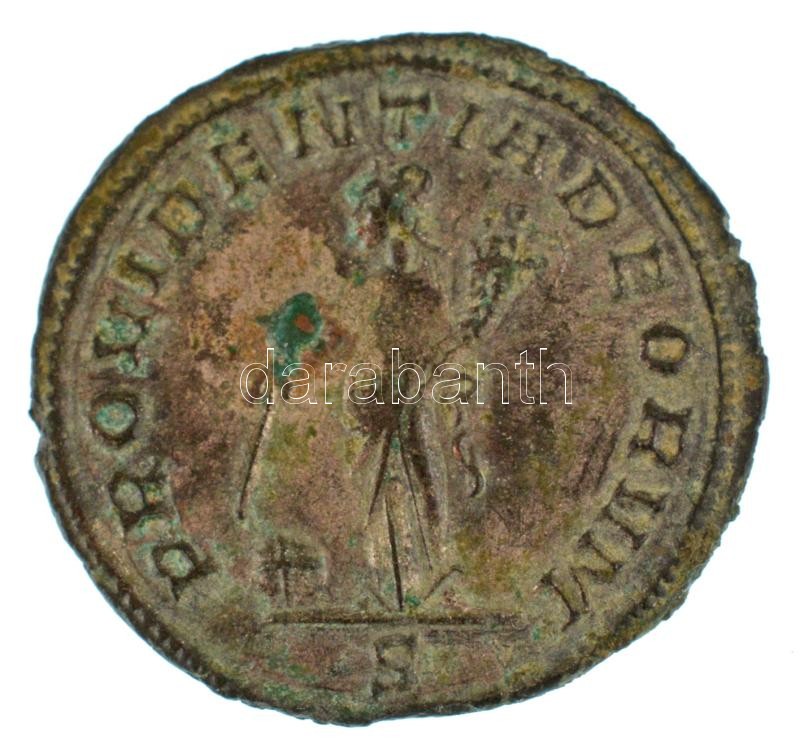 Római Birodalom / Siscia / Tacitus 275. Antoninianus ezüstözött bronz (3,21g) T:XF,VF patina Roman Empire / Siscia / Tacitus 275. Antoninianus silvered bronze "IMP CM CLA TACITVS AVG / PROVIDENTIA DEORVM - S" (3,21g) C:XF,VF patina RIC V 155 - Image 2