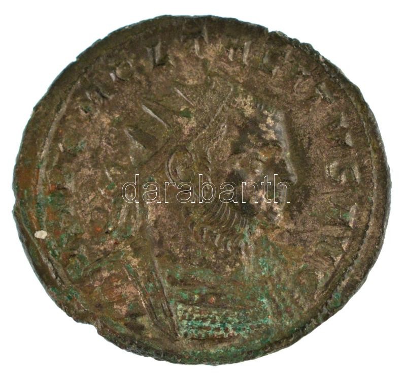Római Birodalom / Siscia / Tacitus 275-276. Antoninianus ezüstözött bronz (3,25g) T:AU kopott ezüstözés Roman Empire / Siscia / Tacitus 275-276. Antoninianus silvered bronze "IMP CM CL TACITVS AVG / FELICITAS S-AECVLI - V" (3,25g) C:AU worn