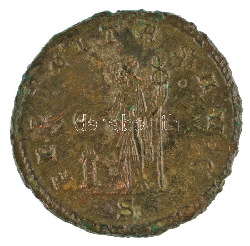 Római Birodalom / Siscia / Tacitus 275-276. Antoninianus ezüstözött bronz (3,42g) T:AU,XF patina Roman Empire / Siscia / Tacitus 275-276. Antoninianus silvered bronze "IMP CM CL TACITVS AVG / FELICITAS AVG - S" (3,42g) C:AU,XF patina RIC V 135 - Image 2