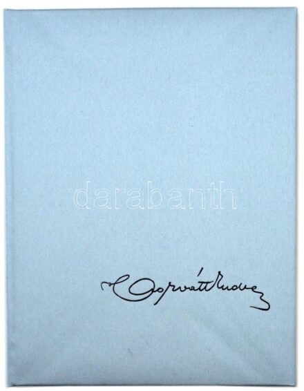 "Horváth Endre festőművész és grafikus (1896-1954)" Magyar Pénzjegynyomda Rt., Budapest, 2000. Sorszámozott díszkiadás, "033"-as sorszámmal, rézkarc melléklettel: "Horváth Endre: Újévi Üdvözlőlap", eredeti papírcsomagolásban "PÉNZJEGYNYOMDA RT - BUDAPEST"