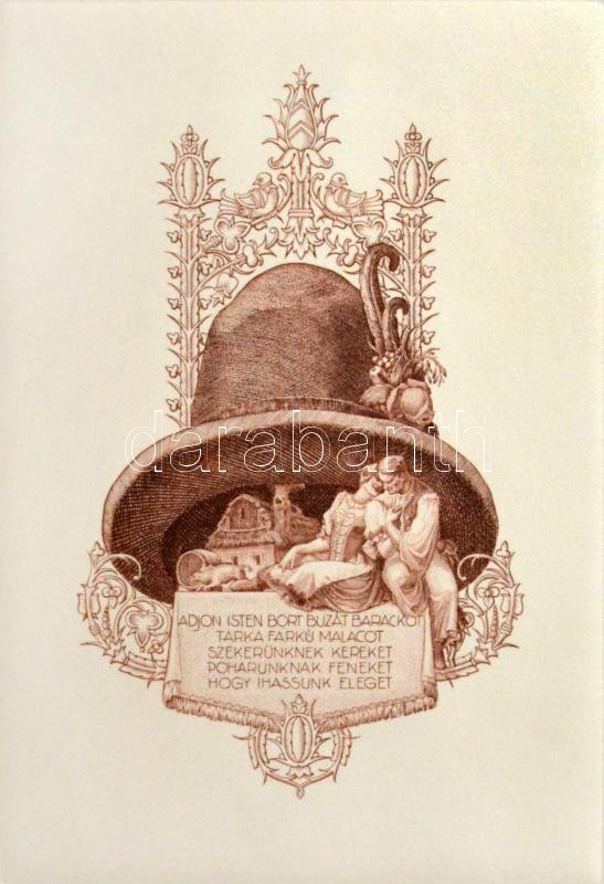 "Horváth Endre festőművész és grafikus (1896-1954)" Magyar Pénzjegynyomda Rt., Budapest, 2000. Sorszámozott díszkiadás, "033"-as sorszámmal, rézkarc melléklettel: "Horváth Endre: Újévi Üdvözlőlap", eredeti papírcsomagolásban "PÉNZJEGYNYOMDA RT - BUDAPEST" - Image 3