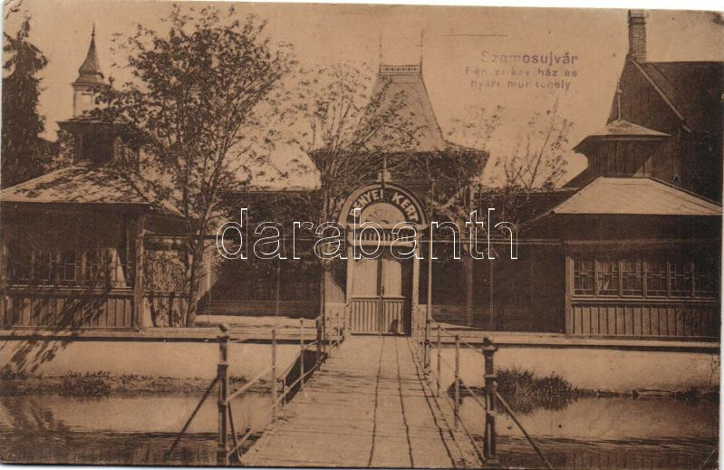Szamosújvár, Gherla; Bényei kert, kávéház és nyári mulatóhely / café (EB)