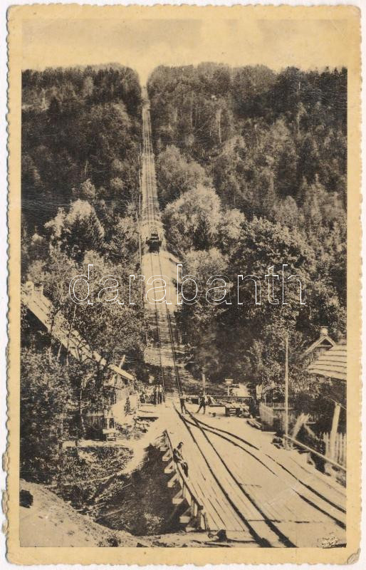 Kovászna-fürdő, Baile Covasna; sikló / Funicularul / funicular (EK)