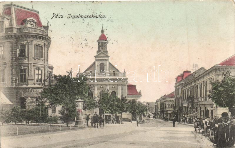 Pécs, Irgalmasok utca, Karpf Berta kiadása (fl)