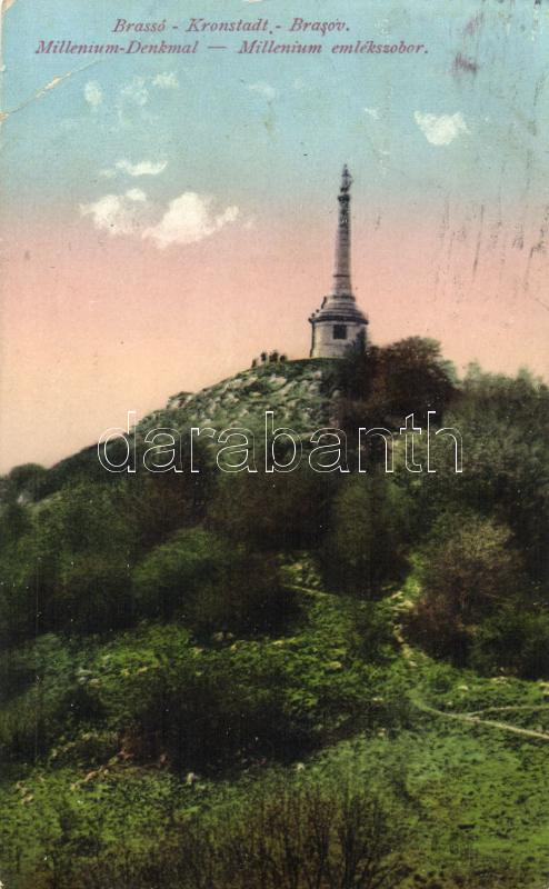 Brassó, Kronstadt; Millenium emlékoszlop (fa)