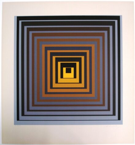 Victor Vasarely: VONAL (gris-jaune), 1968